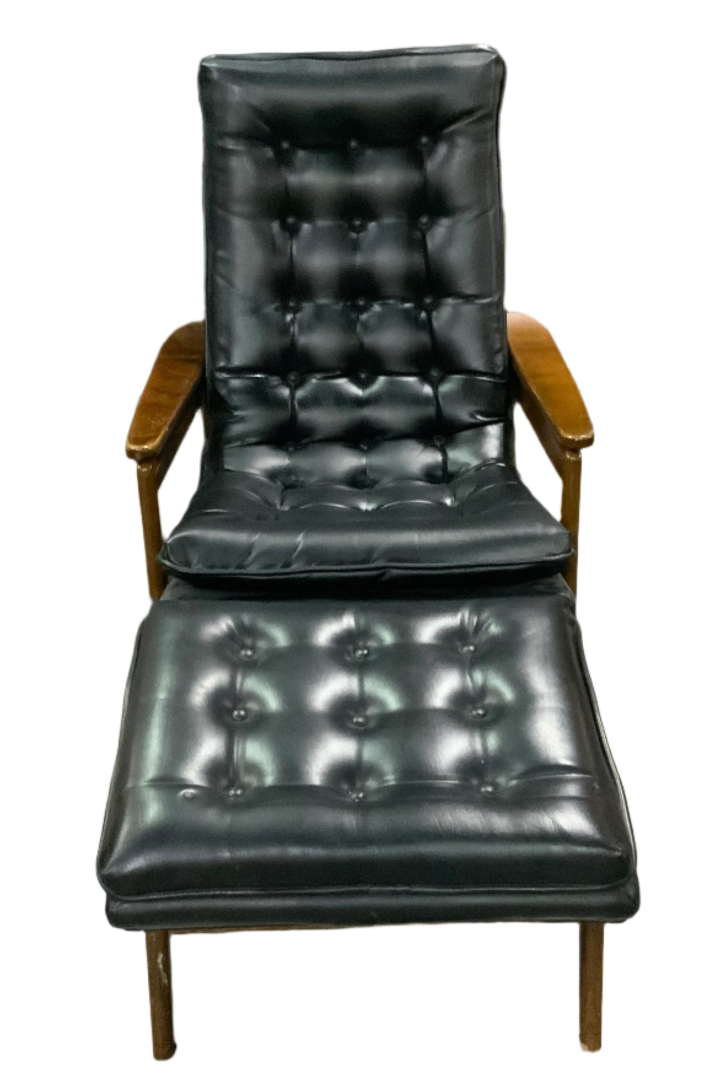 MCM Mid Century Modern MILO BAUGHMAN Scoop Chair w/Ottoman