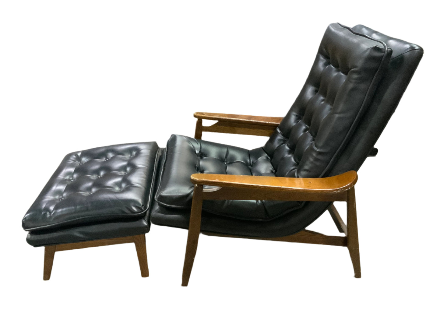 MCM Mid Century Modern MILO BAUGHMAN Scoop Chair w/Ottoman