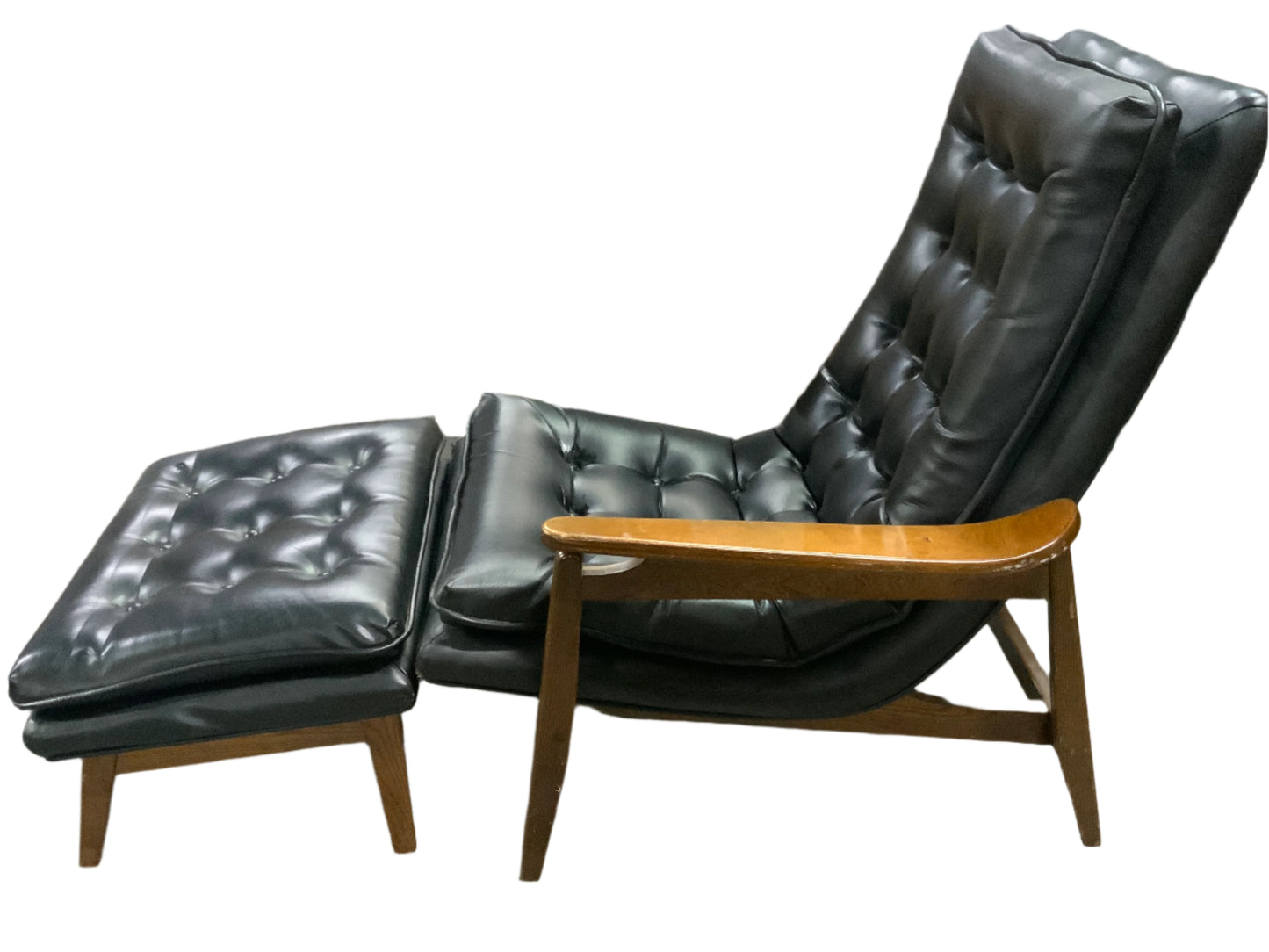 MCM Mid Century Modern MILO BAUGHMAN Scoop Chair w/Ottoman