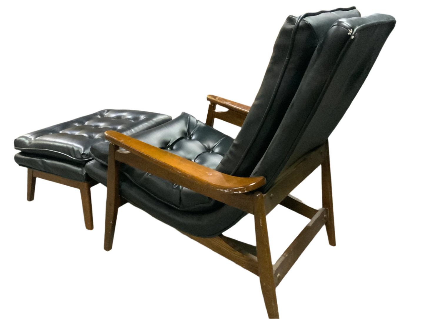 MCM Mid Century Modern MILO BAUGHMAN Scoop Chair w/Ottoman