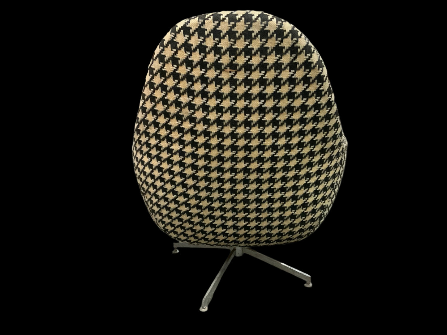MCM  Mid Century Modern BLK/WHT SwiveL Lounge Accent Chair
