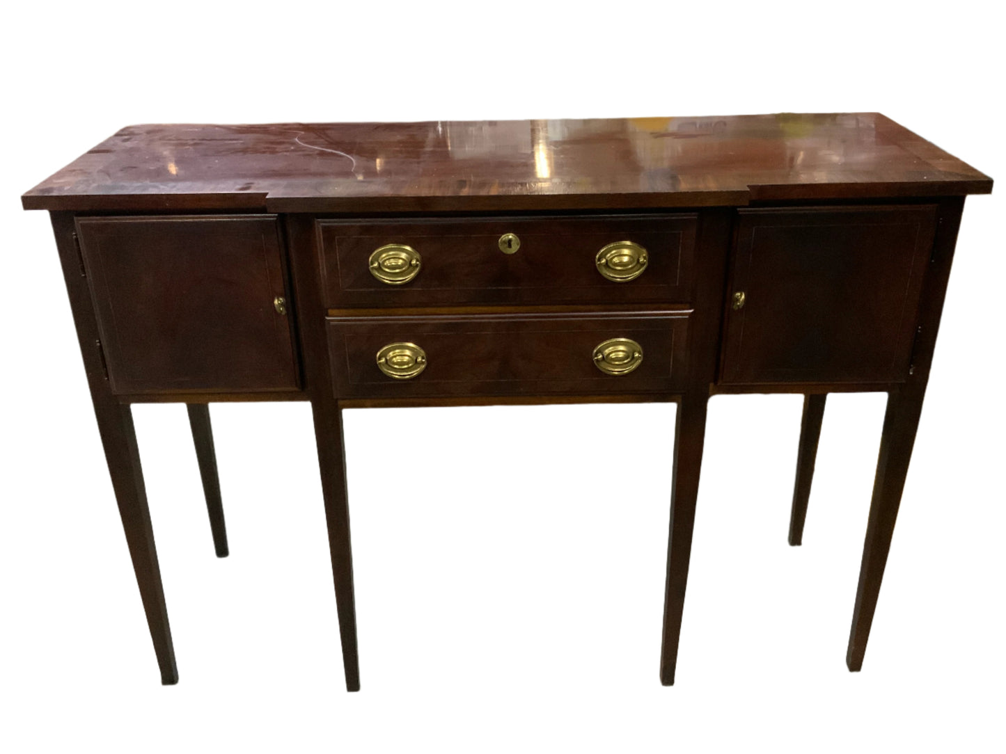 Vintage Mahogany Two Drawer Two Door Buffet