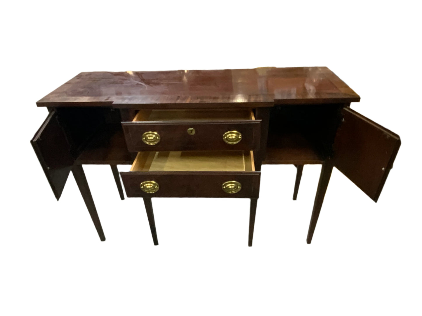 Vintage Mahogany Two Drawer Two Door Buffet