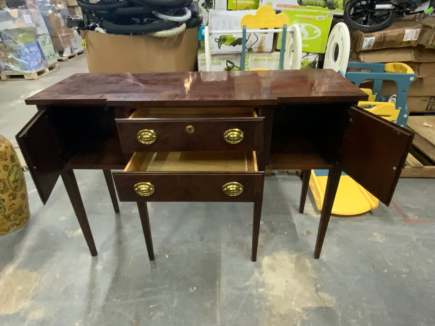 Vintage Mahogany Two Drawer Two Door Buffet