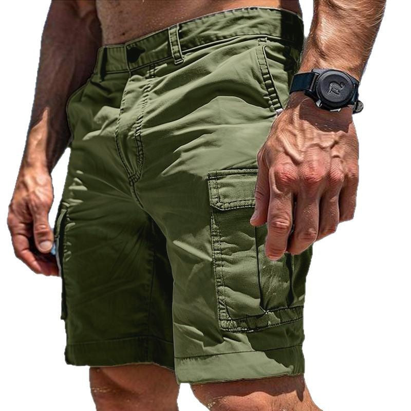 NEW European And American Men's Overalls Multi-pocket Slacks