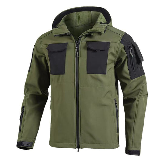 New Soft Shell Beetle Top Fleece-lined Windproof Waterproof Jacket