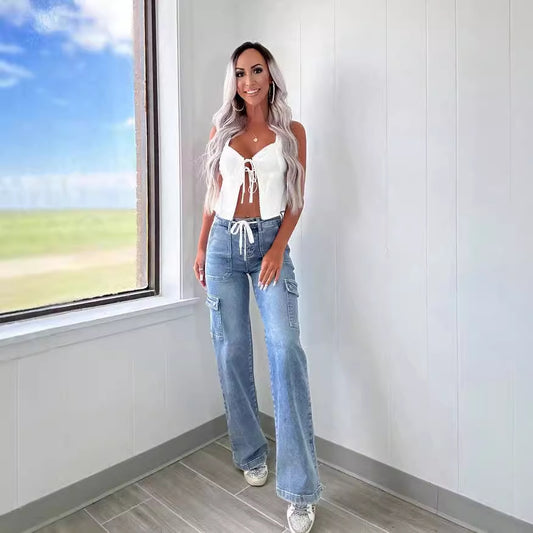 NEW Fashion Casual New Style Straight Jeans For Women