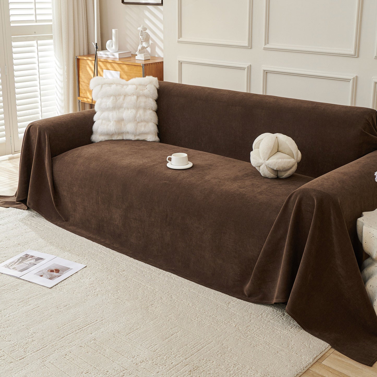 NEW Waterproof Scratch Proof Sofa Protector Throw Blanket, Couch Cover for Pets & Kids