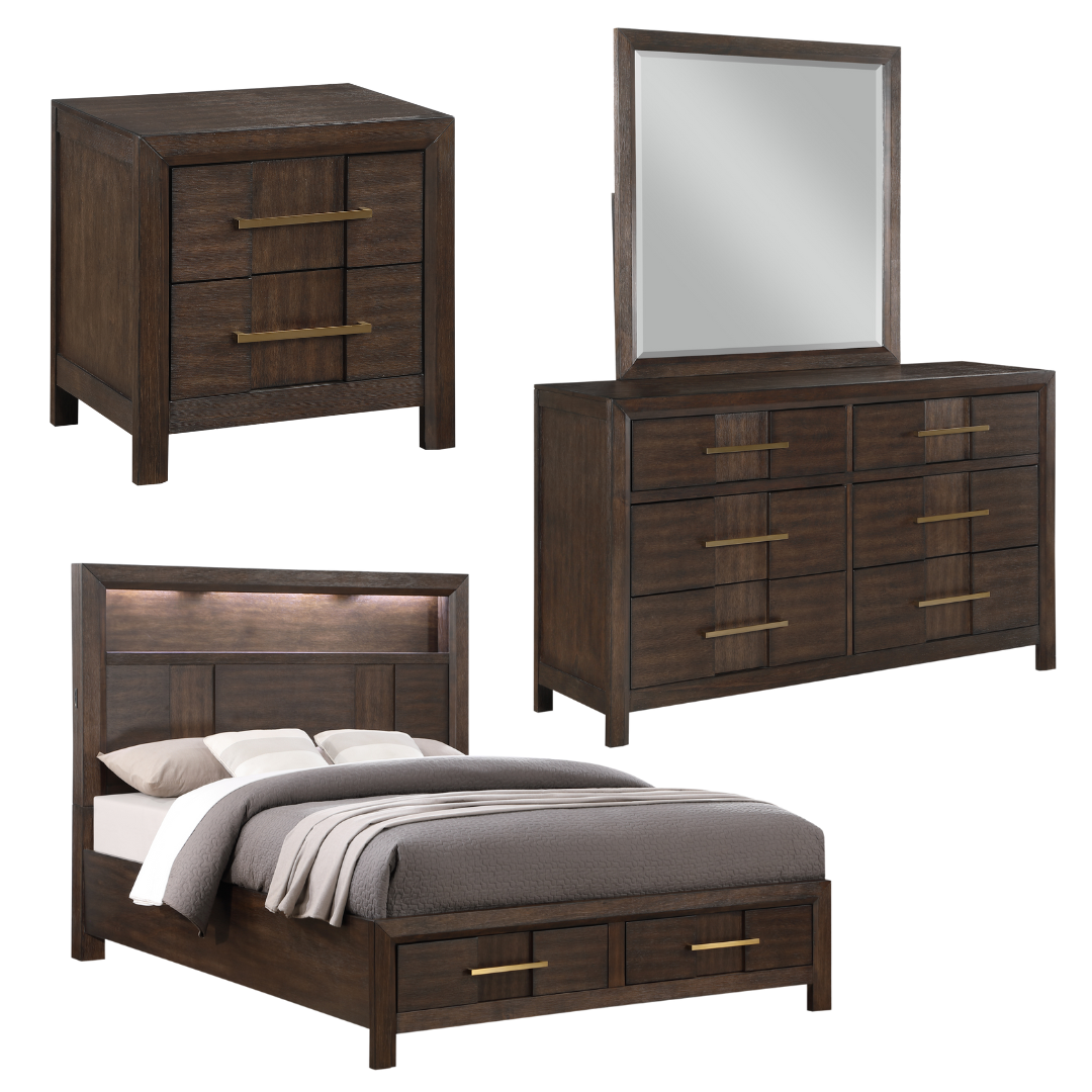NEW Modern 4 PCs  King Size Set