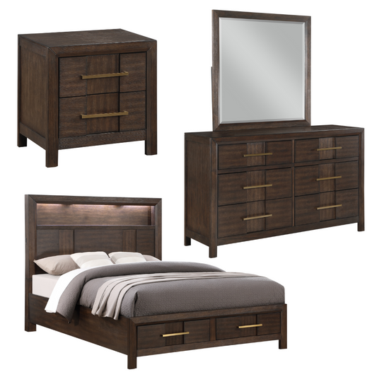 NEW Modern 4 PCs  King Size Set