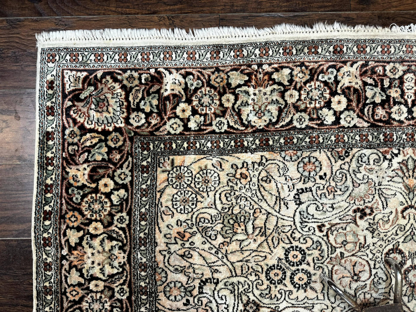 USED Silk Indian Kashmiri Rug 6x9