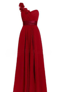 New Women's Multi Colored Slanted Neck Sleeveless Strapless Long Dress
