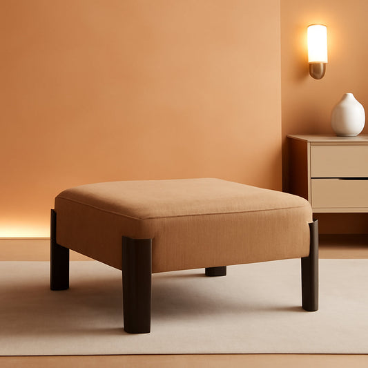 NEW Forty Inch Super Soft Chenille Ottoman Coffee Table Sand