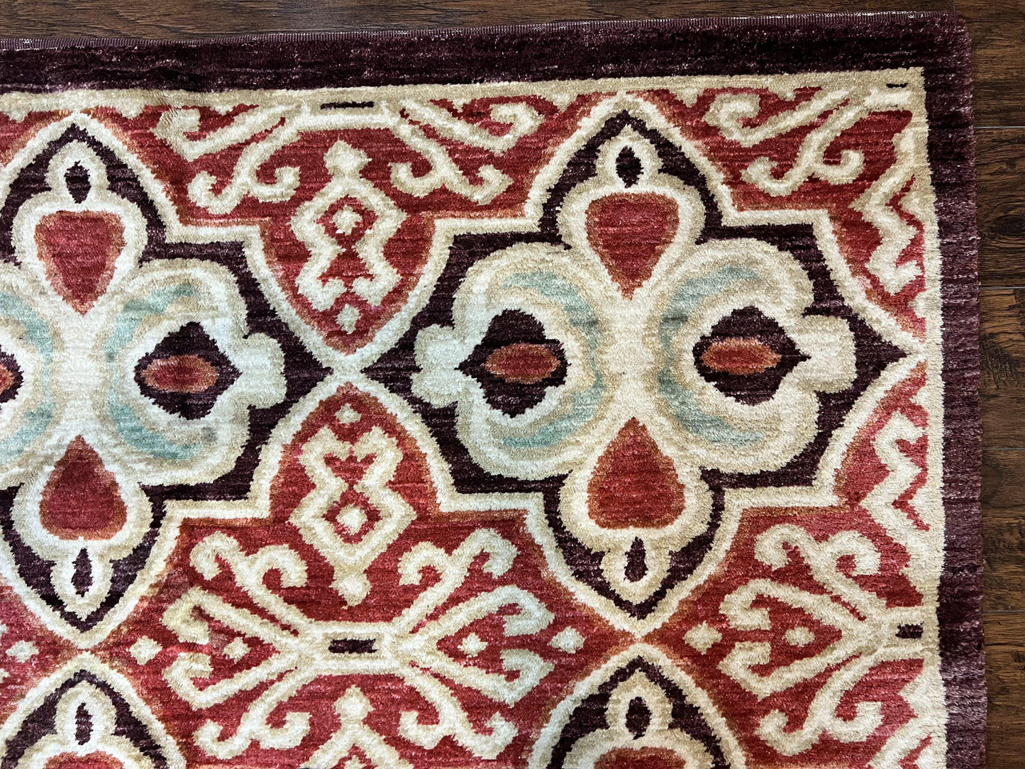 USED Portuguese Rug 9x12, Vintage Carpet, Handmade Wool Rug