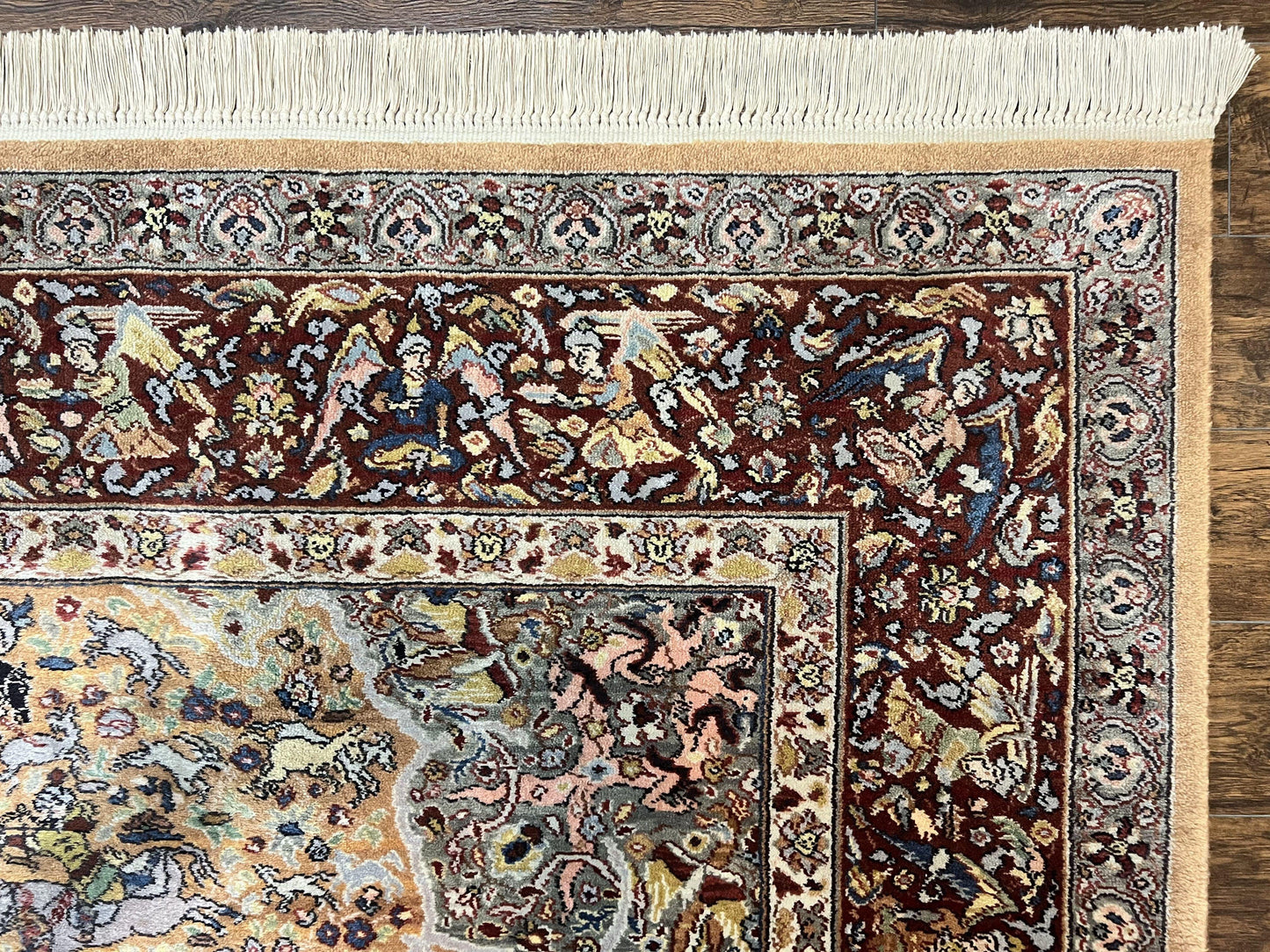 USED Karastan Rug 8.8 x 12 Persian Hunting Rug #723, Wool Pile