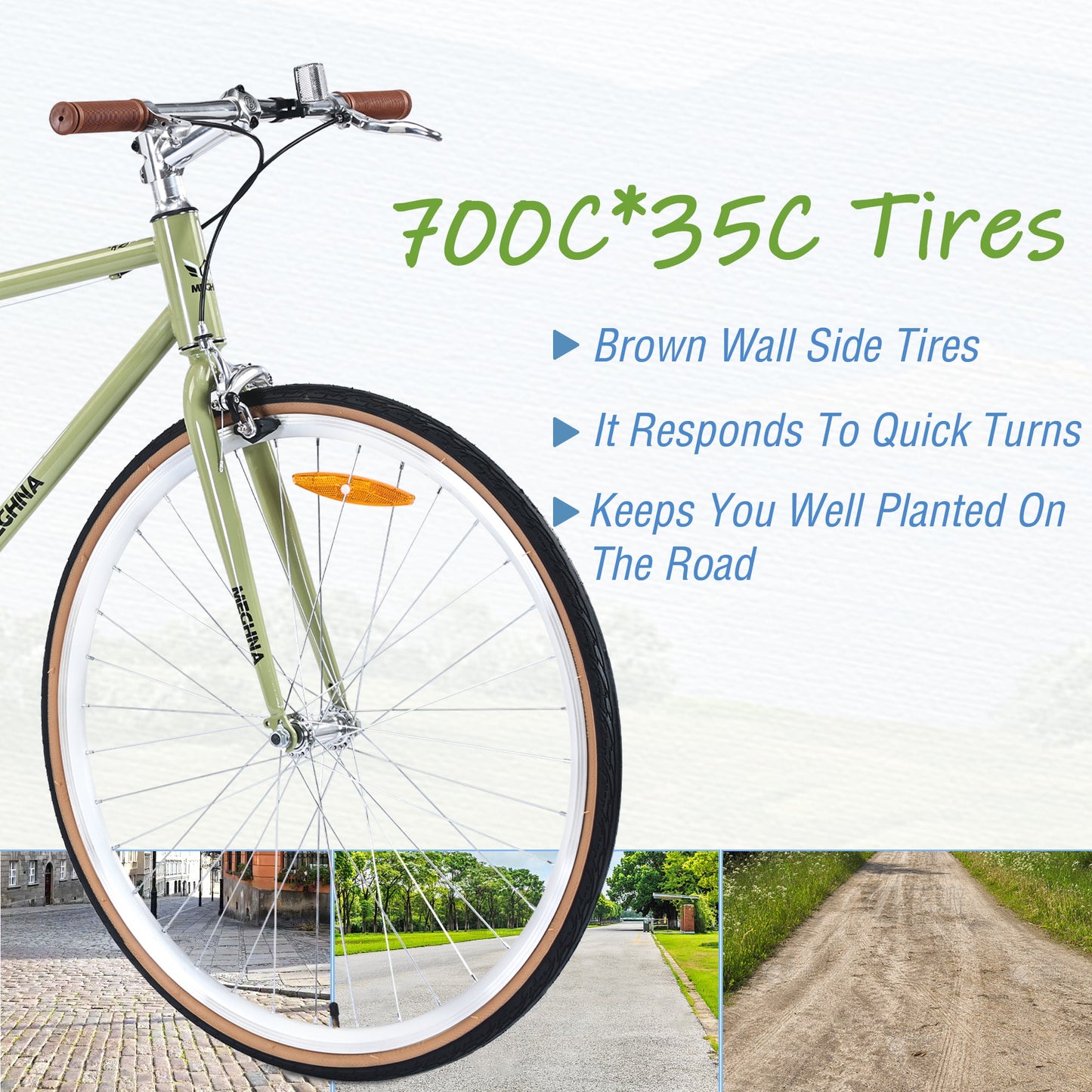 NEW Single Speed Retro style 700C Road Bike For men women's City Bicycle,Steel Frame