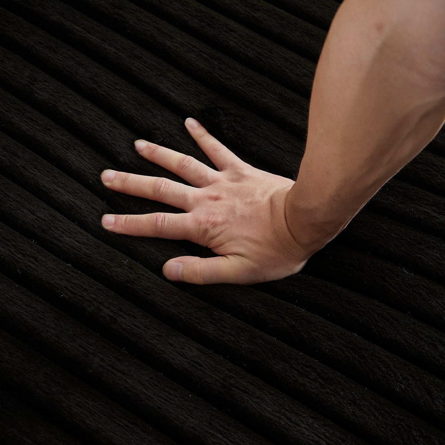 NEW 62.5-Inch Corduroy Sponge Sofa Couch Lounge Fluffy Modern Sleeper Chair