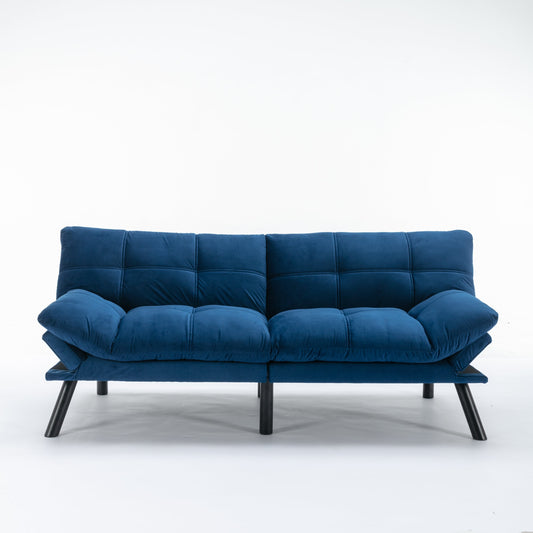 NEW Navy Blue Convertible Folding Modern Sofa Bed