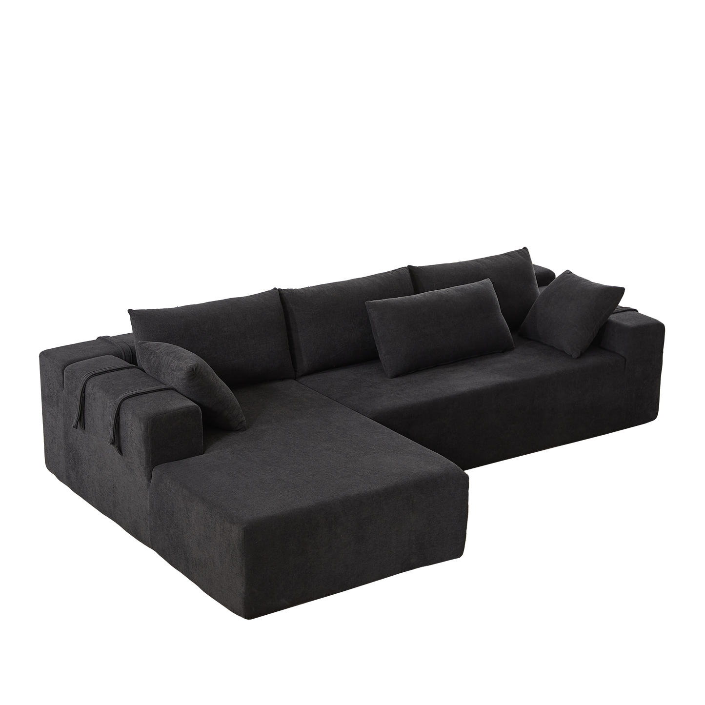 NEW Modern Chenille Free Combination Upholstered Sectional Sofa Couch Set,Modular 108' L Shaped Sectional Living Room Sofa Set With 6 Pillows