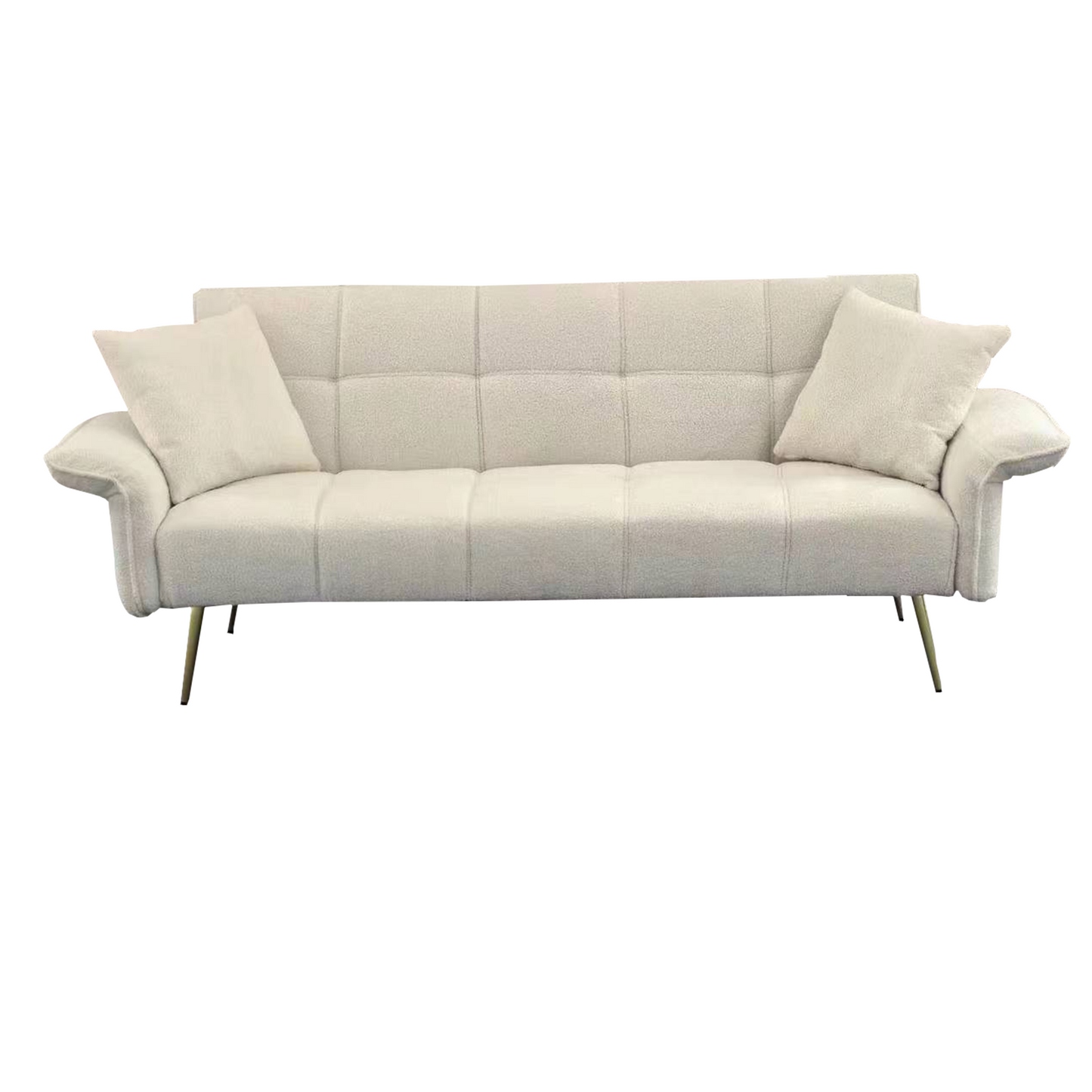NEW 70.1 'futon sofa bed, convertible double sofa bed with folding armrests for living rooms and small Spaces
