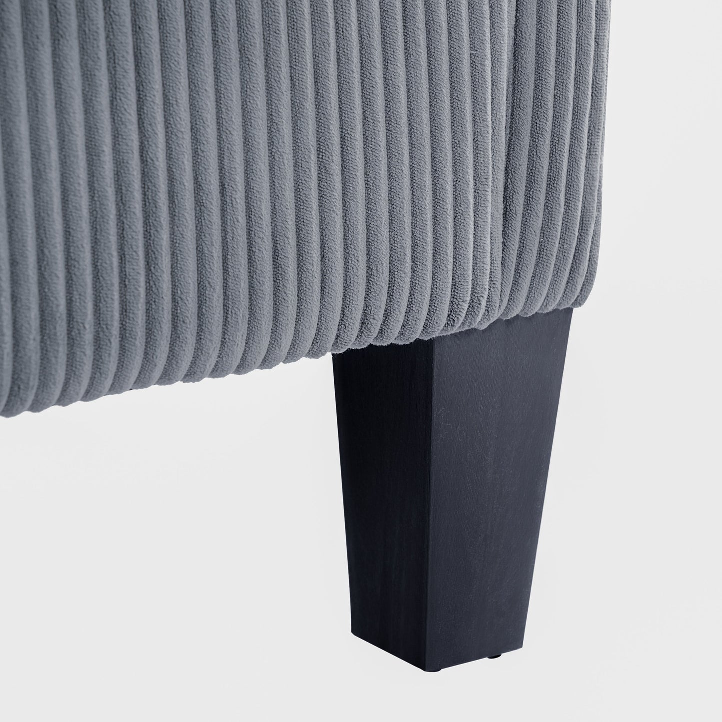 NEW Modern L-Shaped Sectional Sofa with Padded Cashmere Upholstery – Space-Saving Design for Living Rooms & Apartments, Easy Assembly, Grey