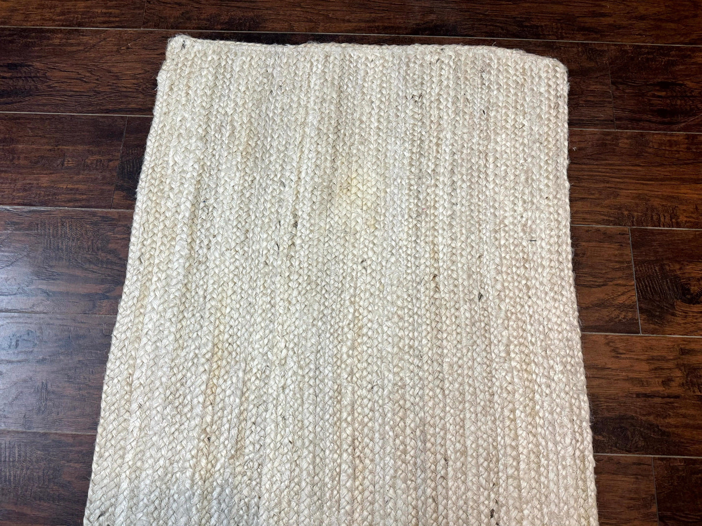 USED Modern Jute Runner Rug 2.7 x 10, Rug for Hallway or Kitchen, Farmhouse Rug