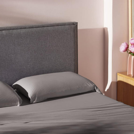 NEW Charcoal Upholstered King Size Bed Frame with Legs