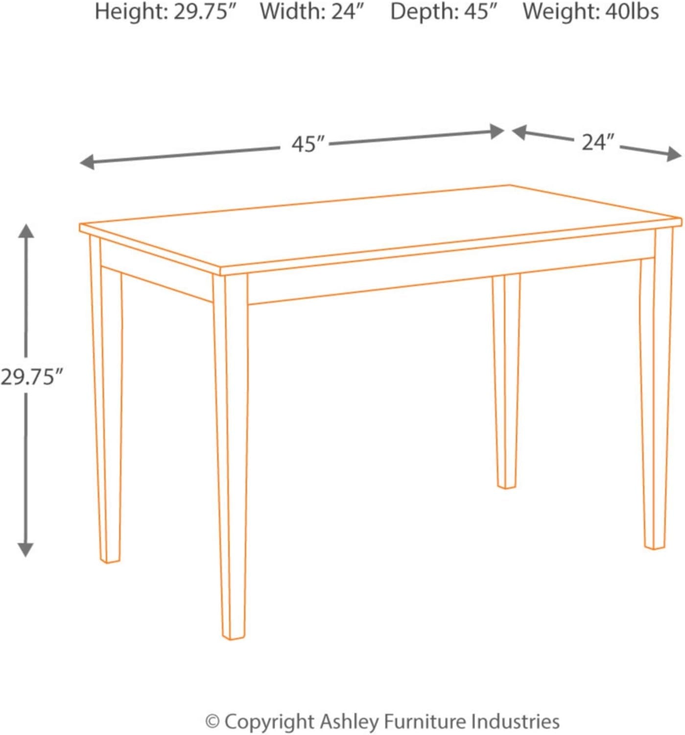 NEW Kimonte Black Dining Room Table Rectangular Contemporary