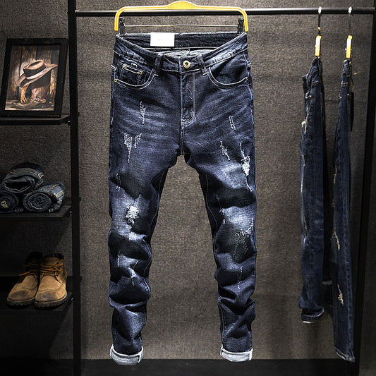 New Fashion Slim-fitting Simple Men's Clothing Skinny Pants