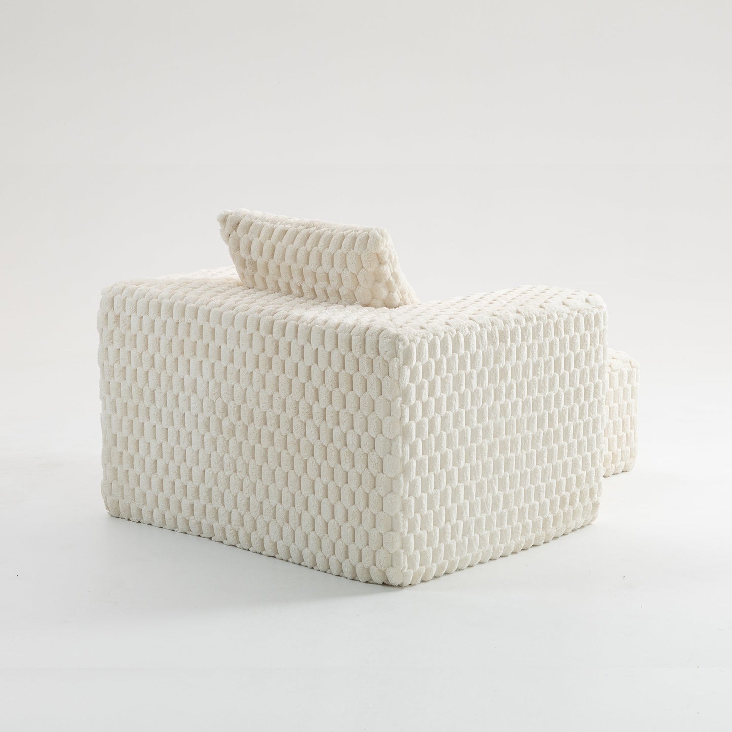 NEW Lingge Corduroy Compression Sofa with Ottoman