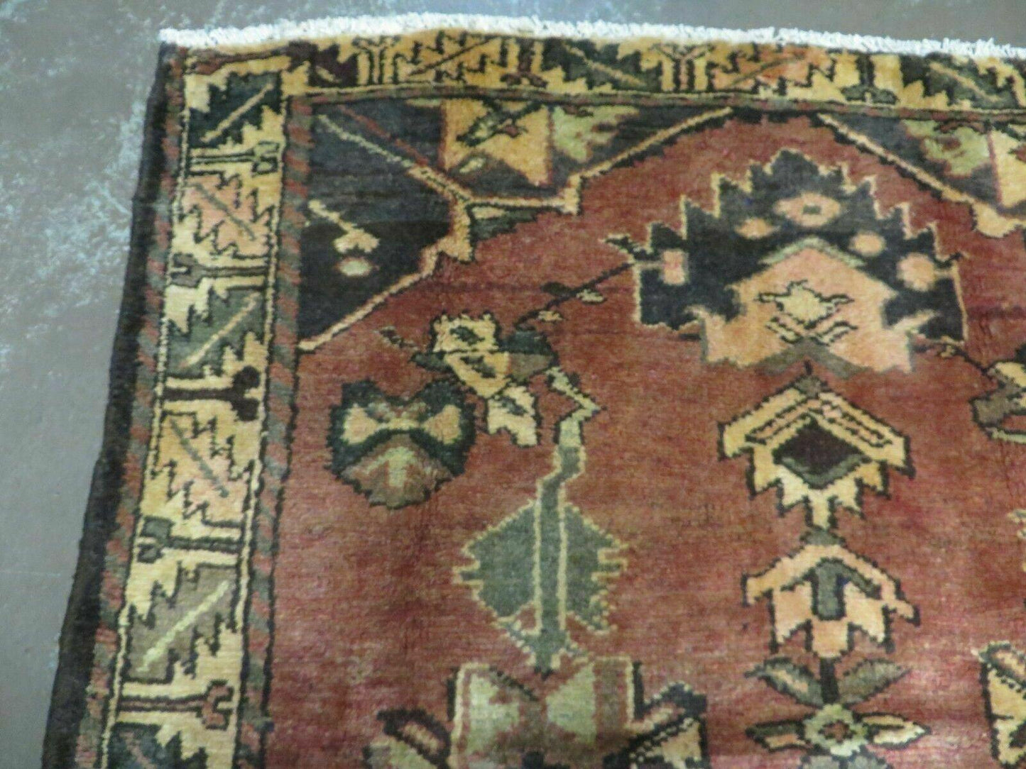 USED 4' X 6' Antique 1920 Handmade Turkish Wool Rug Veg Dye Nice