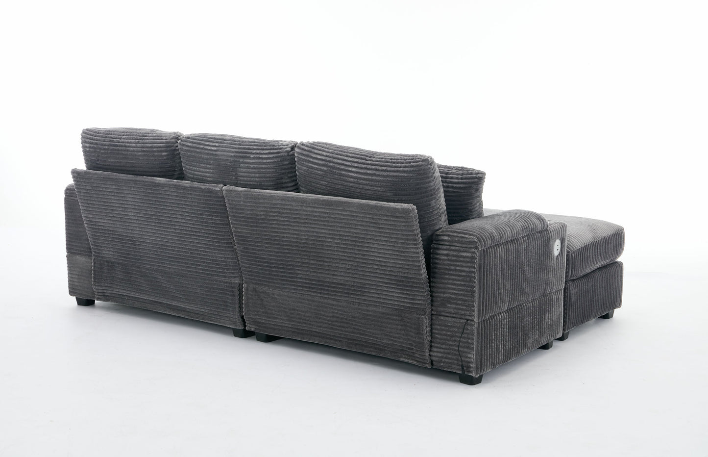 NEW Combination Modular Convertible Sectional Sofa Bed Set with Armrest Storage Stainless Steel Cup Holder USB