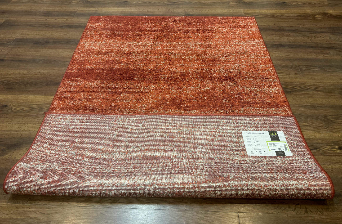 USED Terracotta Area Rug 4x6