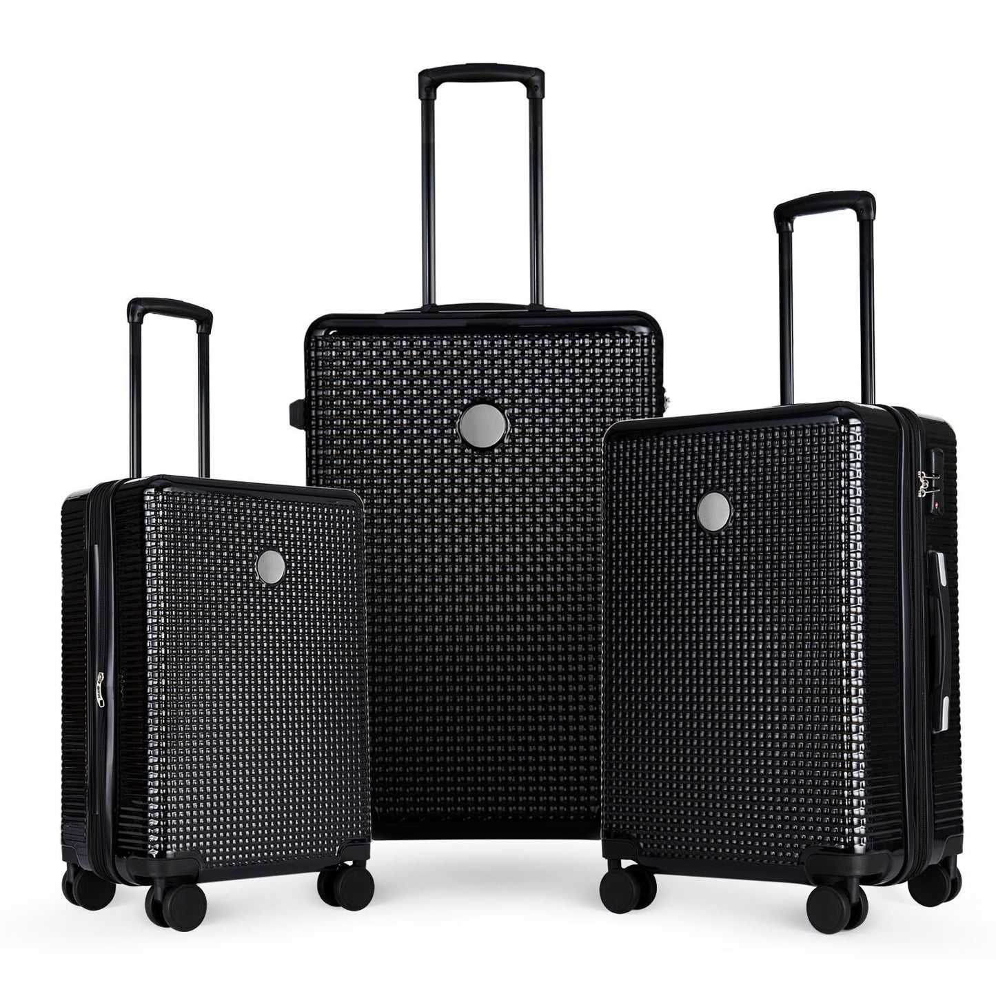 NEW 3 Piece Set of Hard Shell Suitcases with Wheels, Light Expandable Travel Suitcase with TSA Lock, Carry-On, Checked Luggage,20 Inches, 24 Inches, 28 Inches