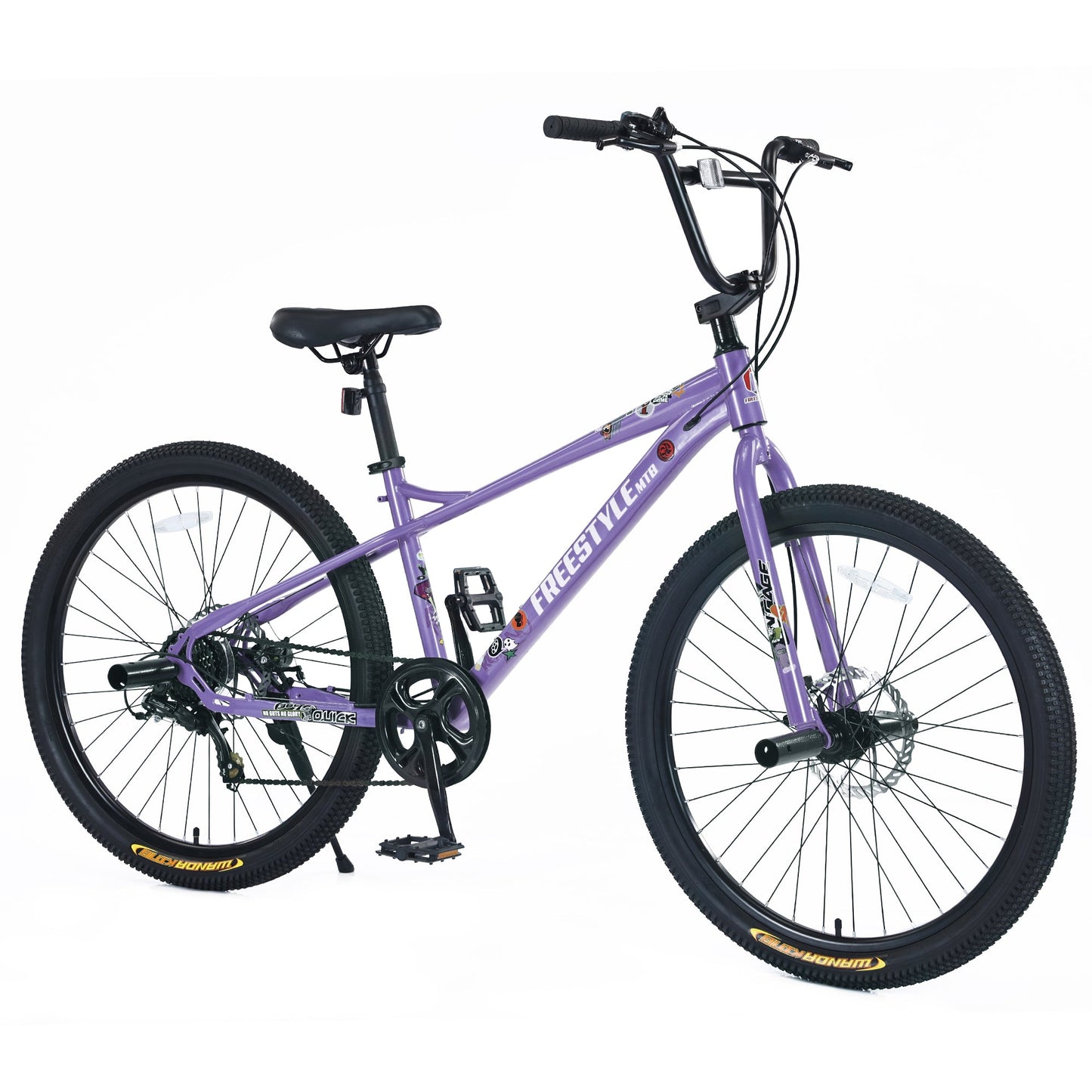 NEW Freestyle Kids Bike Double Disc Brakes 26 Inch Children's Bicycle for Boys Girls Age 12+ Years