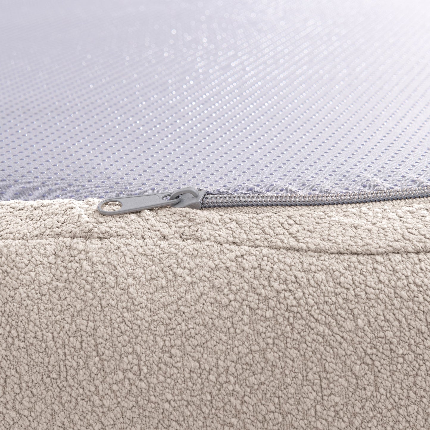 NEW Curved Modular Sectional Sofa in Lamb's Wool Fabric, Modern Minimalist Style, Compressed (No Assembly Required), Comfy for Living Room & Bedroom - Brown