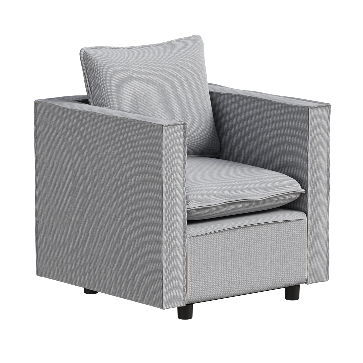 NEW Decorative Breathable Seat Cushion Comfortable Gray Single Cushion Armchair Sofa Chair