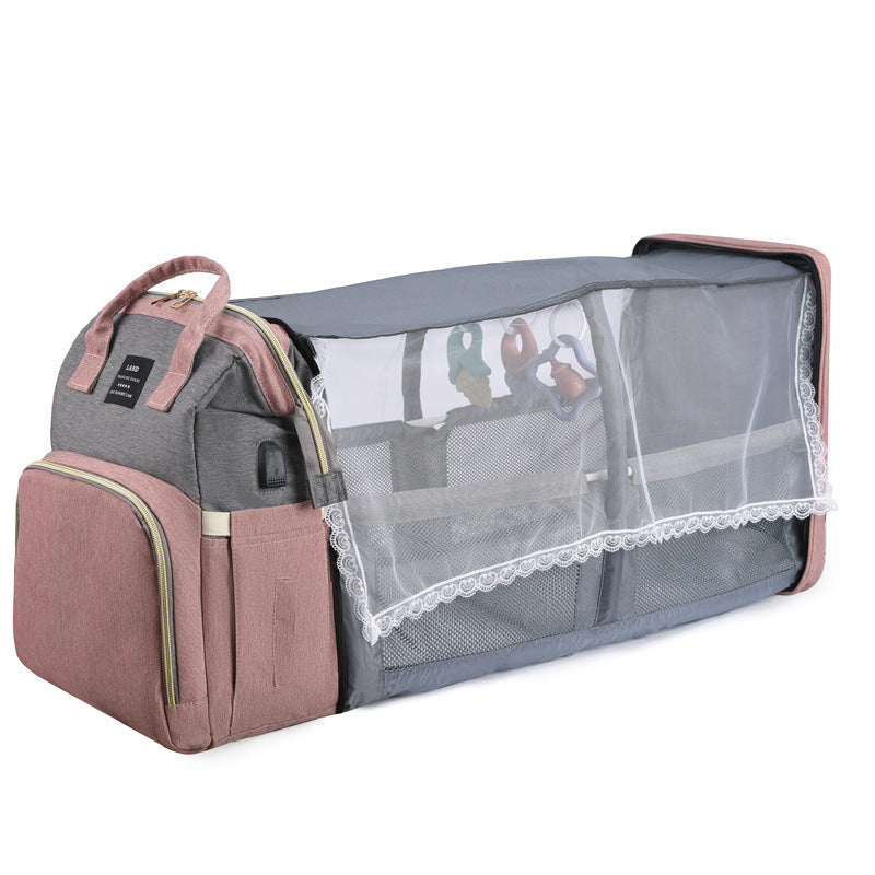 NEW Mummy Baby Crib Backpack Large Capacity Out Milk Insulated Bag Women