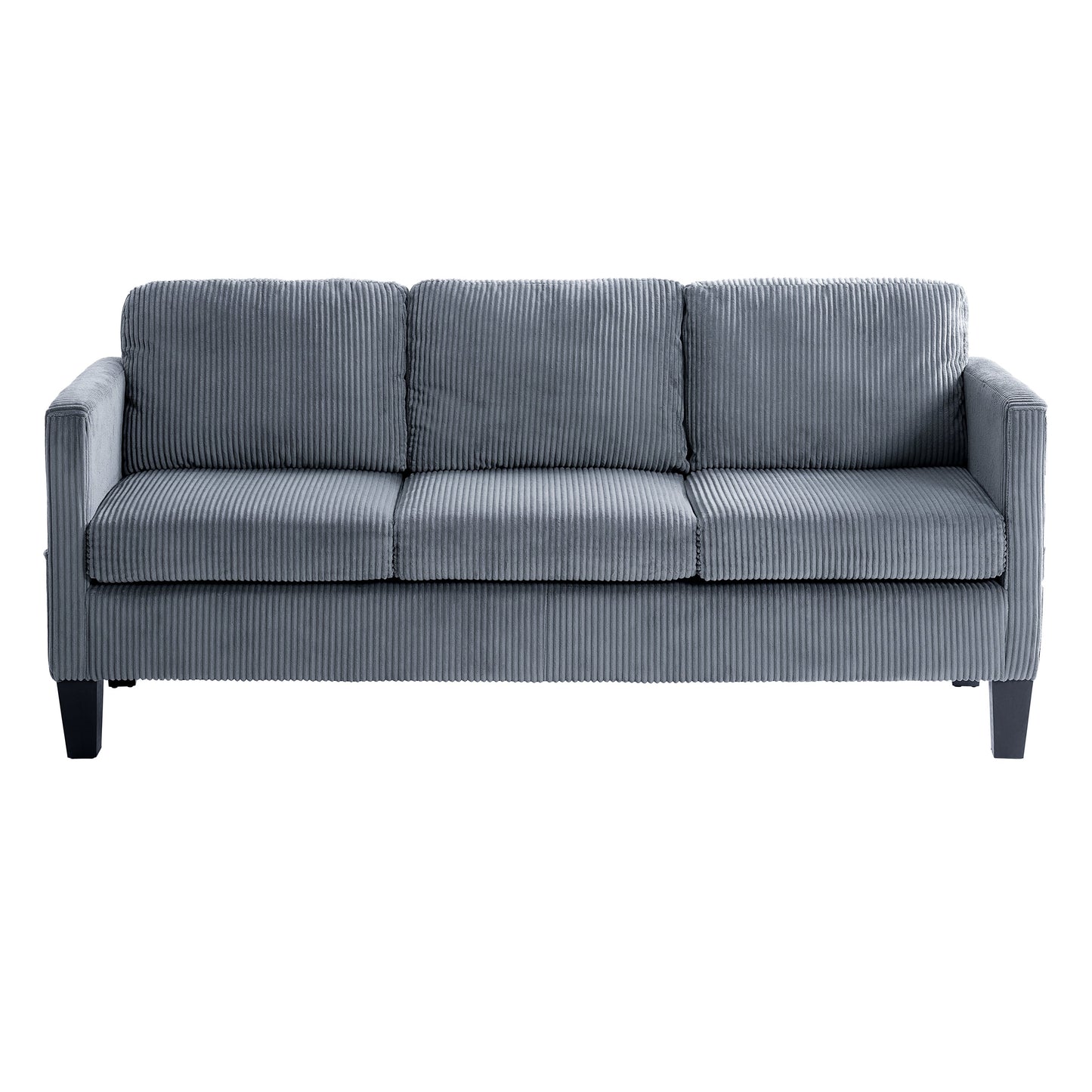 NEW Modern L-Shaped Sectional Sofa with Padded Cashmere Upholstery – Space-Saving Design for Living Rooms & Apartments, Easy Assembly, Grey