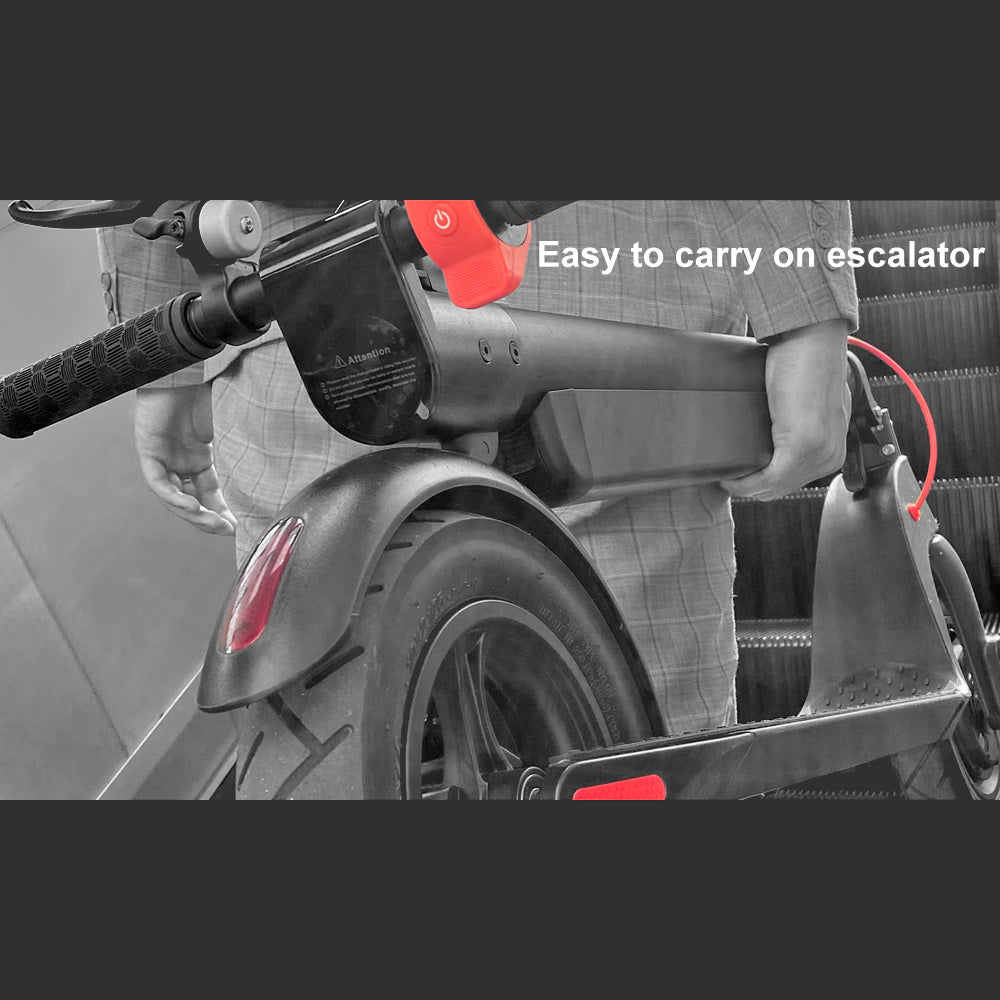 NEW Aluminum X8 Folding 10 Inch LED Front & Rear Lights 350W High Performance Motor Triple Braking System  Alloy Electric Scooter