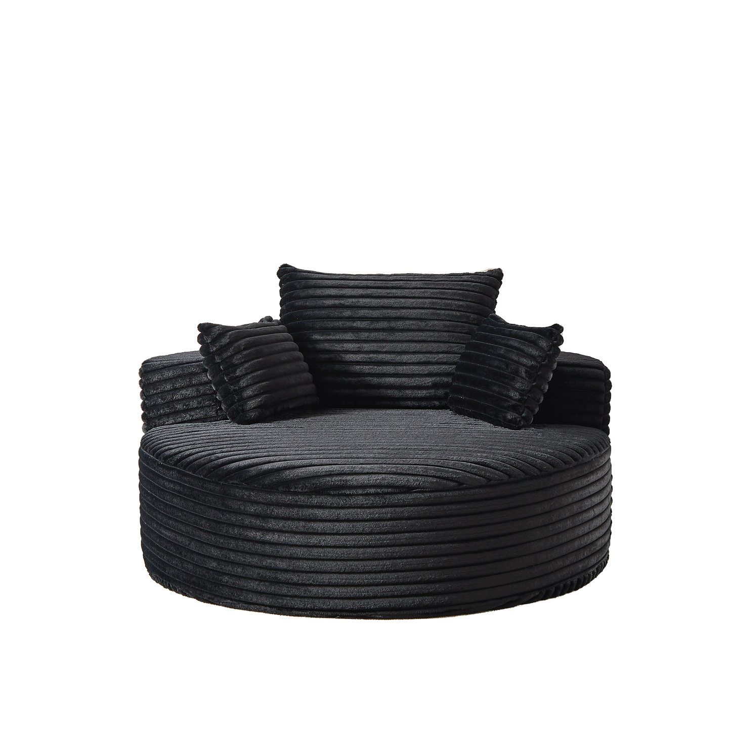 NEW 55''L Corduroy Sponge Fluffy Modern Sleeper Chair Single Sofa