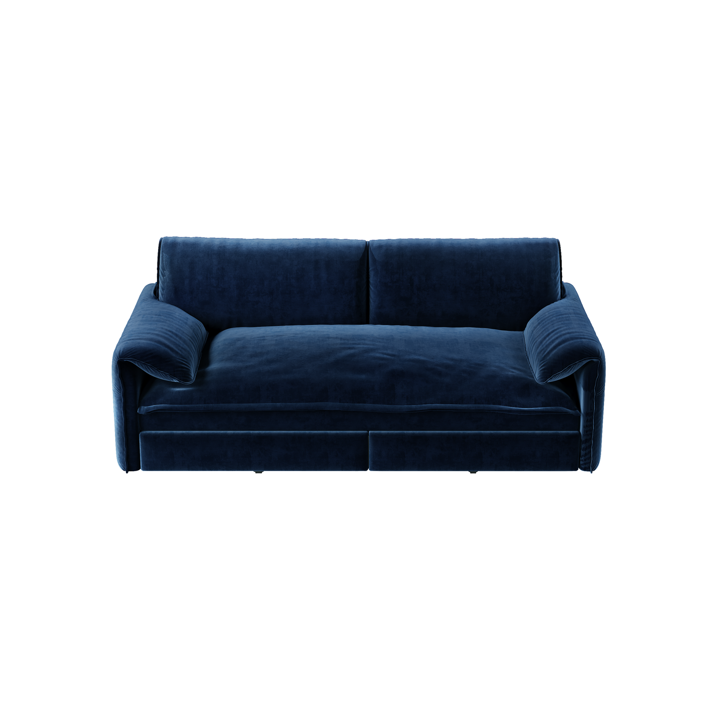 NEW 66' Velvet Loveseat Queen Pull Out 3-in-1 Convertible Sleeper Sofa Bed with Side Storage