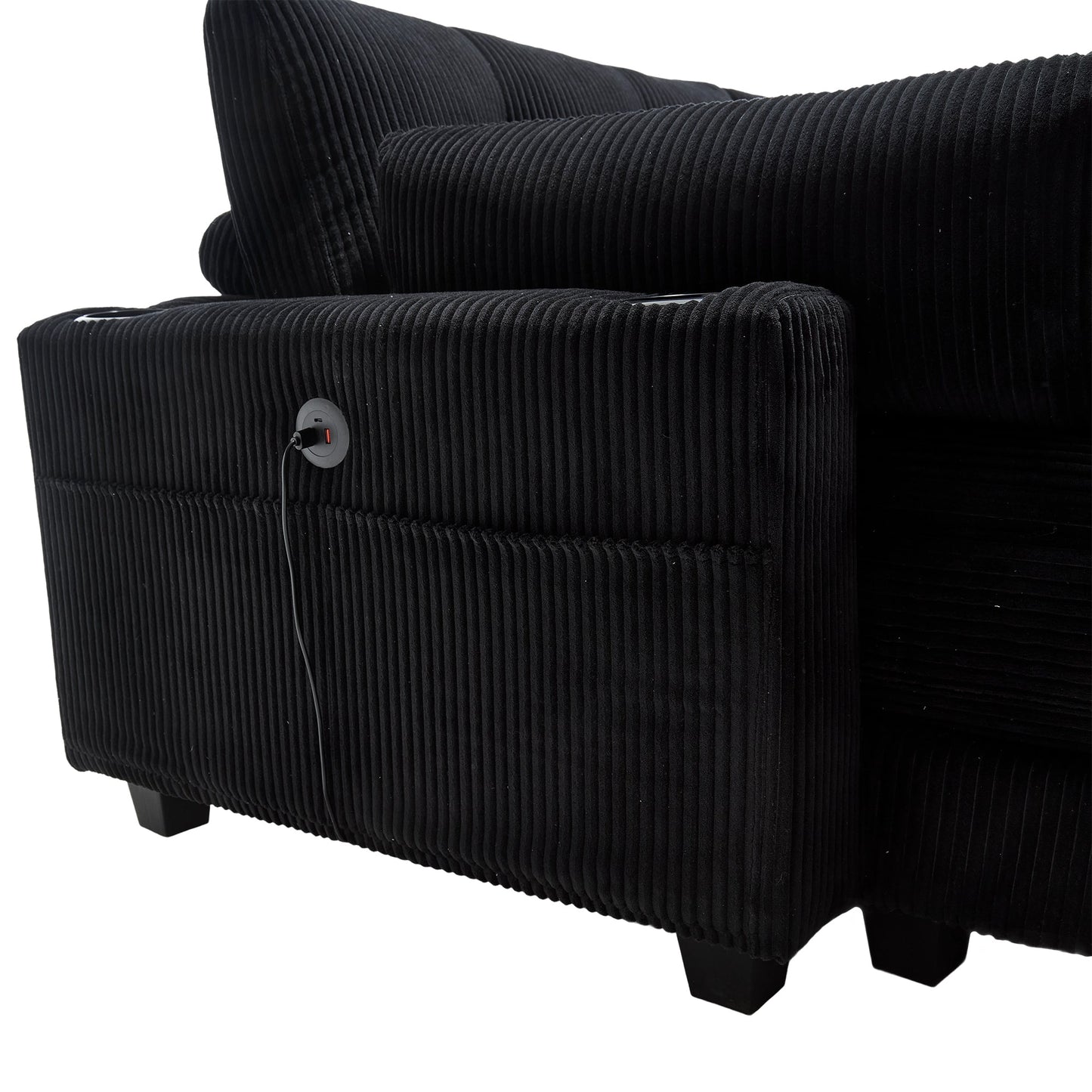 NEW UNITED WE WIN Sleeper Sofa Couch Bed,Oversized Chaise Lounge Chair Cozy Cloud Couch