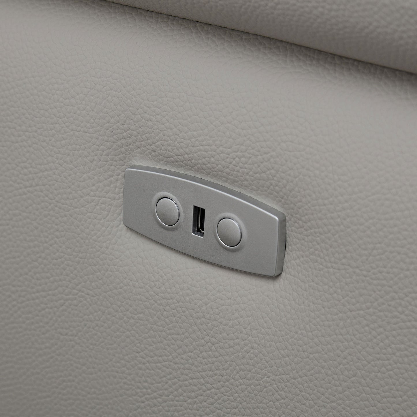 NEW Wall-Hugger Reclining Modern Electric Control Genuine Leather L Shaped Sofa Couch Lounge Seat Theater Seating with USB Port Headrest & Footrest