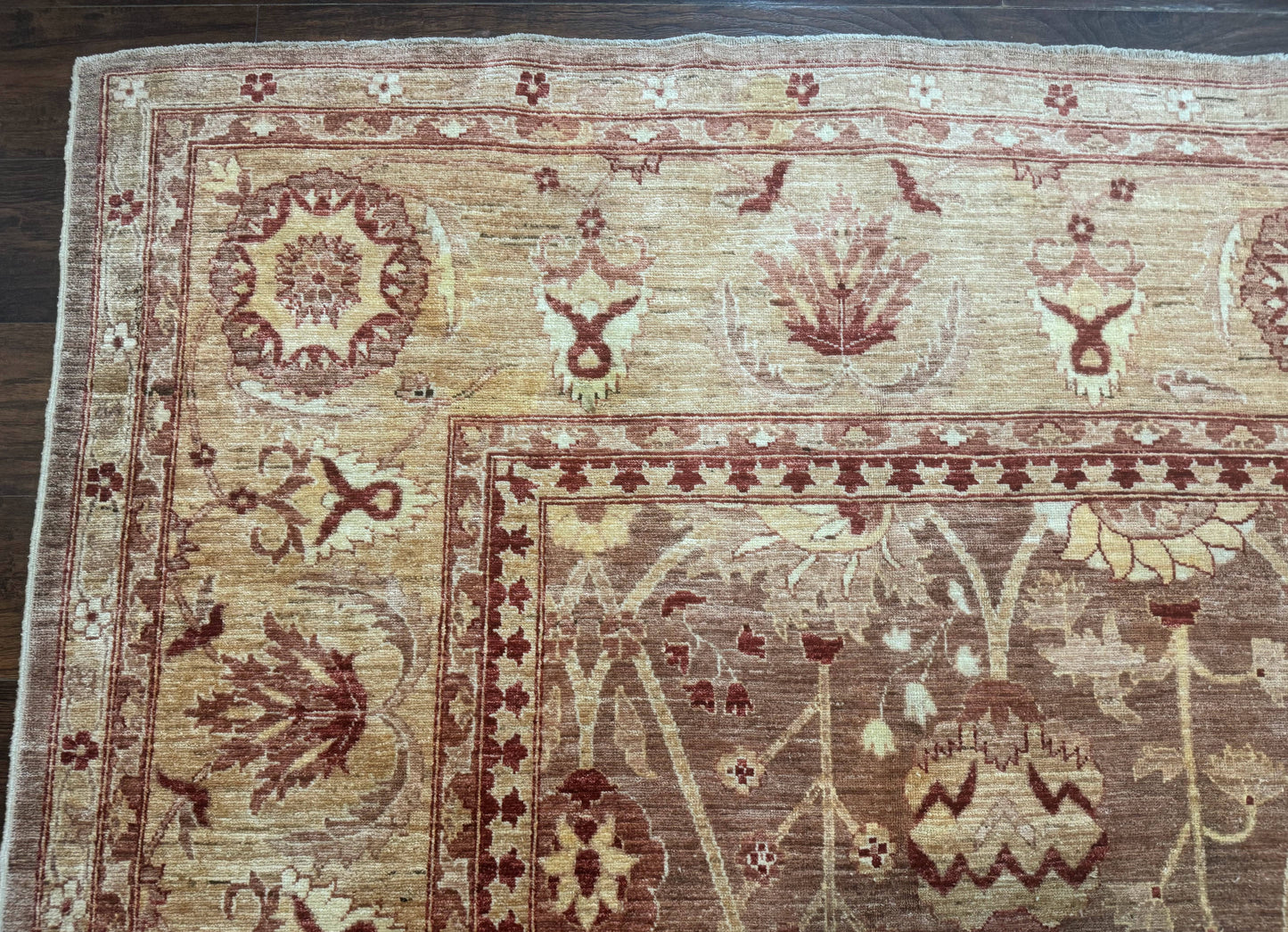 USED Pakistani Rug 10x14, Large Peshawar Chobi Carpet