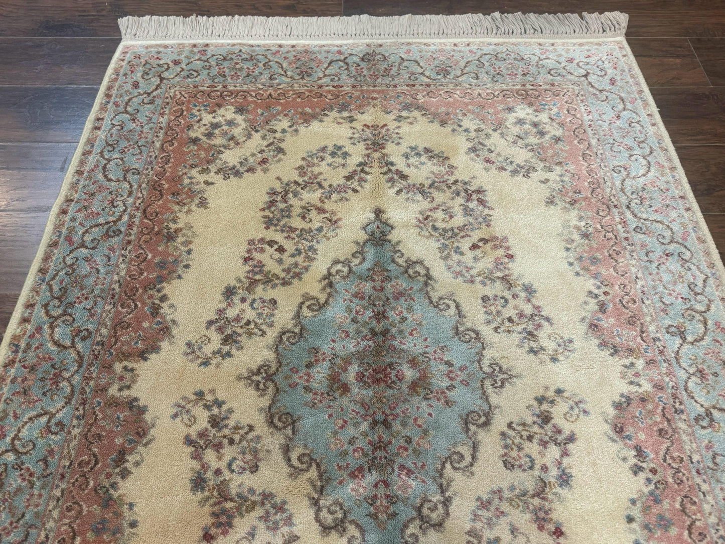 USED Karastan Rug 4x6, Pastel Ivory Kirman Rug #784, Wool Karastan Carpet, Original 700 Series, Vintage Karastan Area Rug, Discontinued