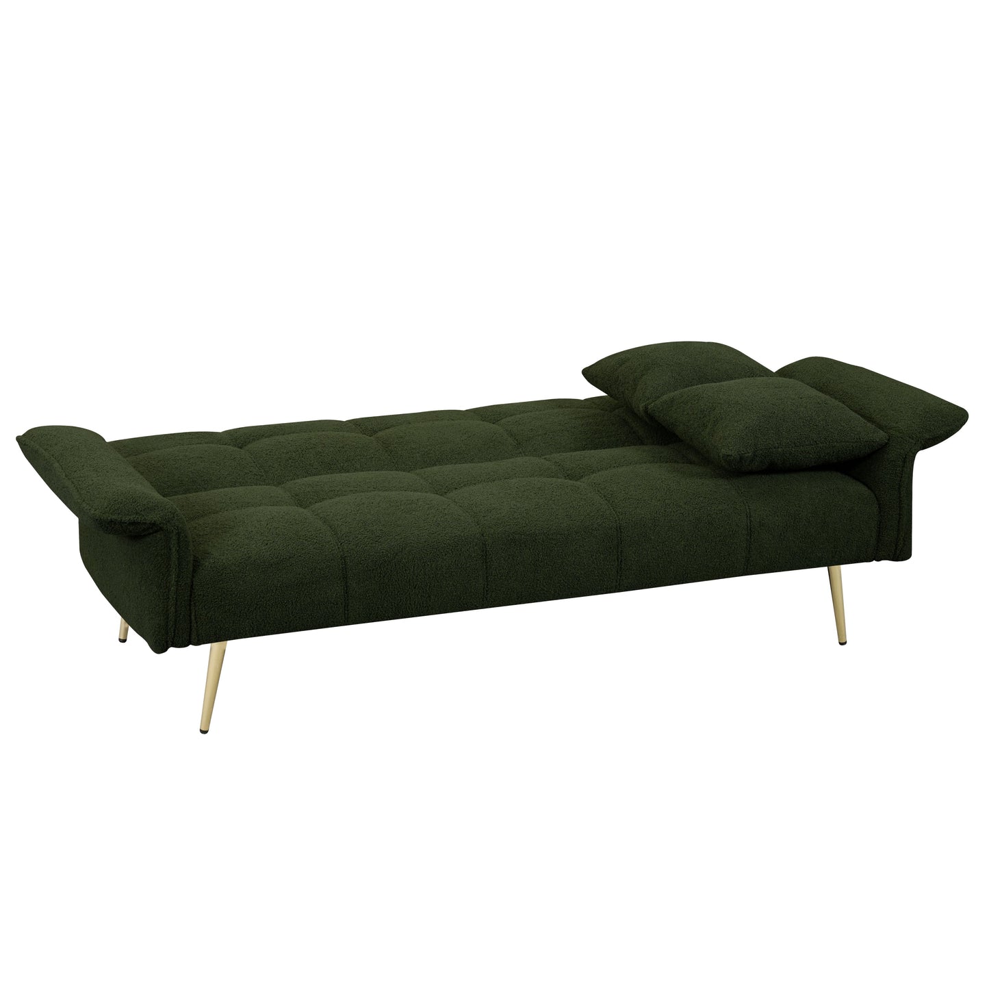 NEW 70.1 'futon sofa bed, convertible double sofa bed with folding armrests for living rooms and small Spaces