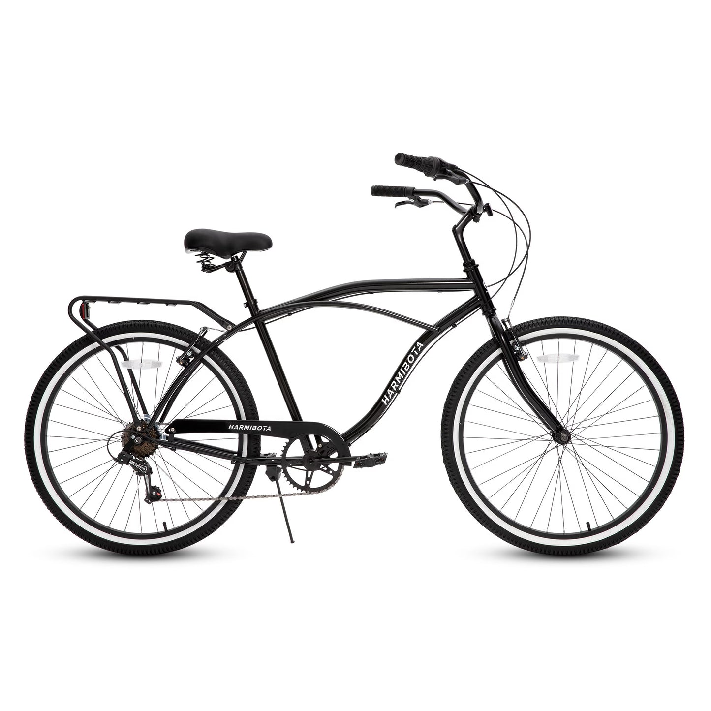 NEW Multifunction 26 Inch 7 Speed Bike Steel Frame U-brake Multi-function Rear Rack Multicolor Beach Bicycle Bikes