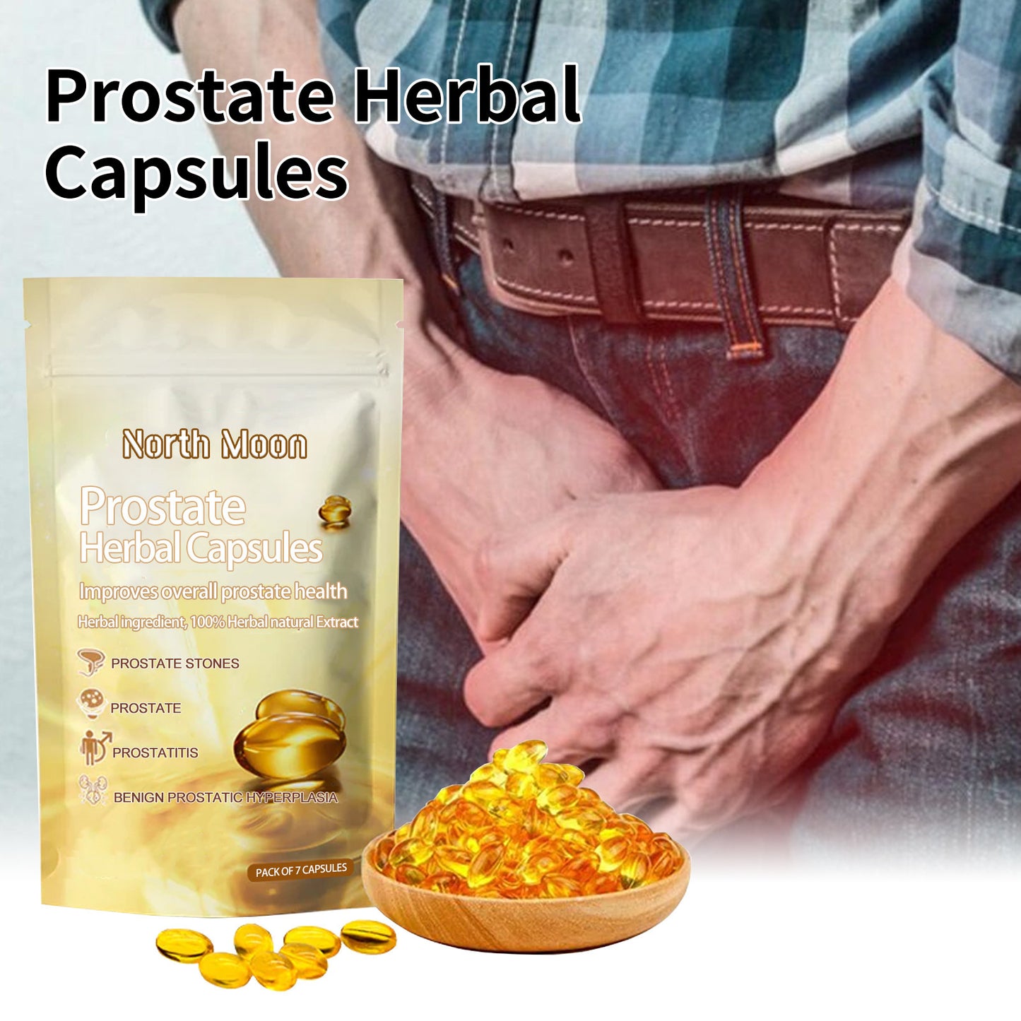 NEW Relieve Male Front Discomfort Yang Warming Kidney Body Care Capsule