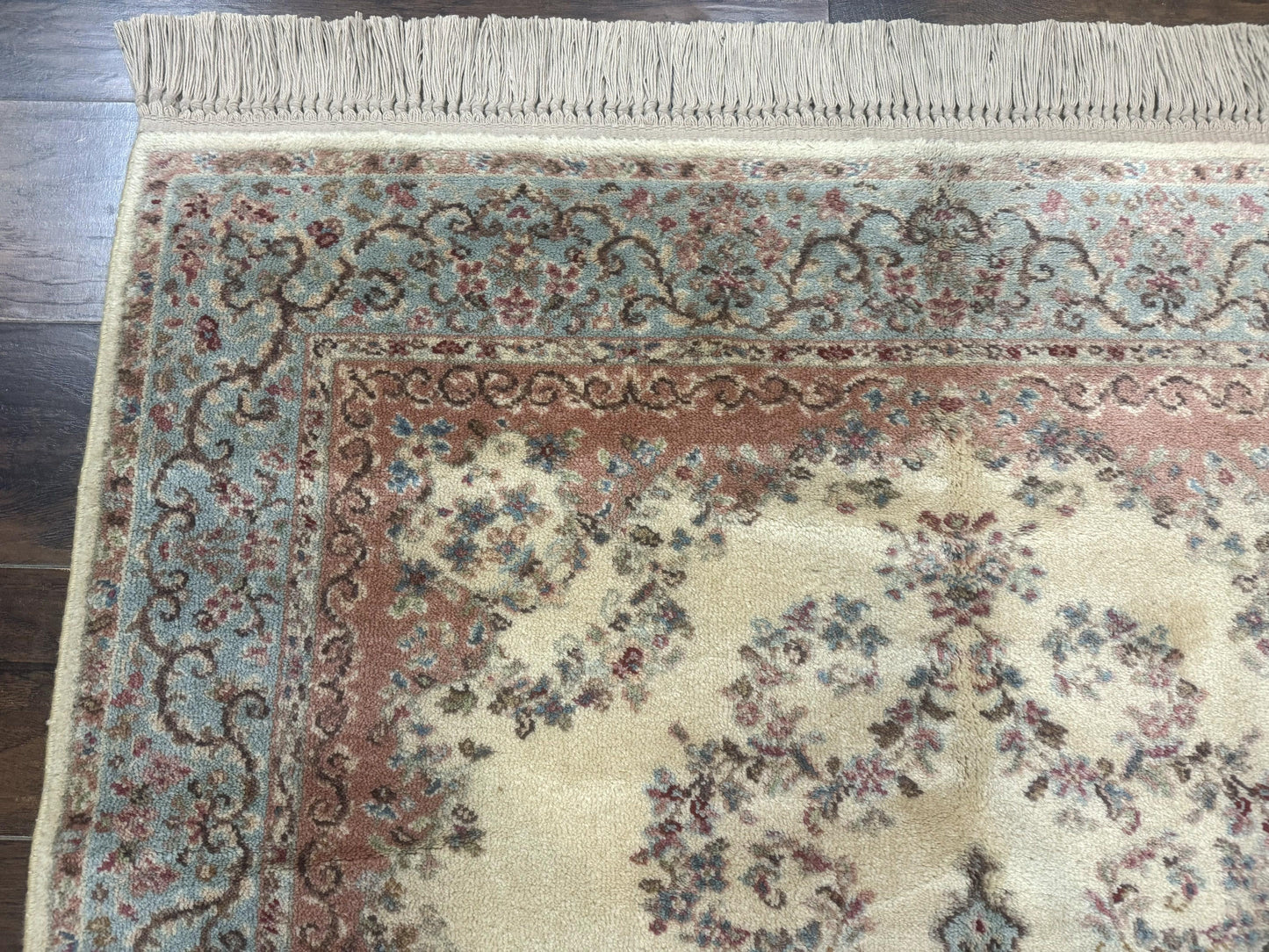 USED Karastan Rug 4x6, Pastel Ivory Kirman Rug #784, Wool Karastan Carpet, Original 700 Series, Vintage Karastan Area Rug, Discontinued